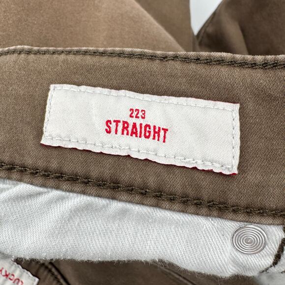 Lucky Brand Jeans Mens 33x30 (34x29 ACTUAL) 223 Straight Sateen Cocoa Brown - Picture 7 of 10